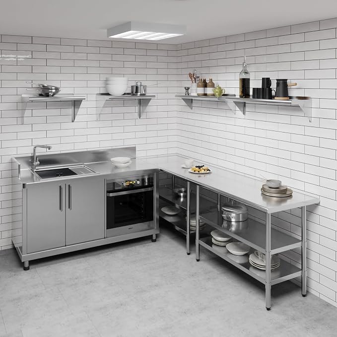AmGood 36" Long X 10" Deep Stainless Steel Wall Shelf | NSF Certified | - Image 2