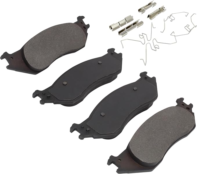 Premium Semi-Metallic Front Brake Pads Compatible - Image 2
