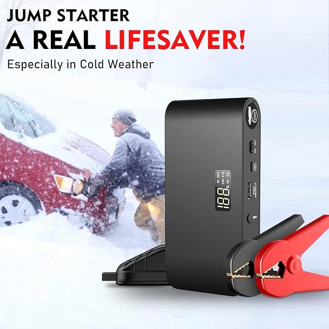 BOOKOO Car Battery Jump Starter, 3000 Amps Jumper Starter - Image 3