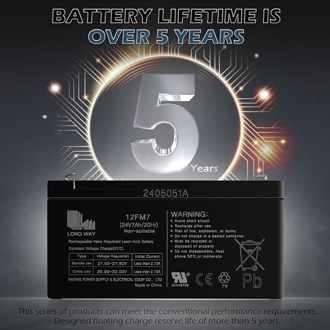 OTTARO 24V 7AH Battery for 24 Volt Ride on Cars Toys - Image 3