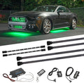LEDGlow 4pc Million Color Multi-Color LED Underbody Underglow & 2pc Interior by LEDGlow