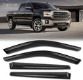 Rain Guards for Car Windows, Tape-On Window Visors Rain Guards Fit for by KYX