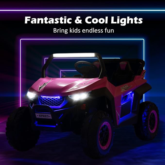 Costzon 2-Seater Ride on Car for Kids, 12V Kid' Electric Vehicles w/Remote - Image 2