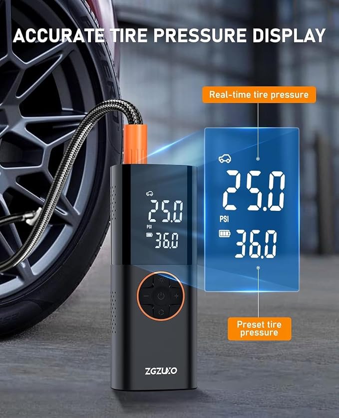 Tire Inflator Portable Air Compressor - Image 3