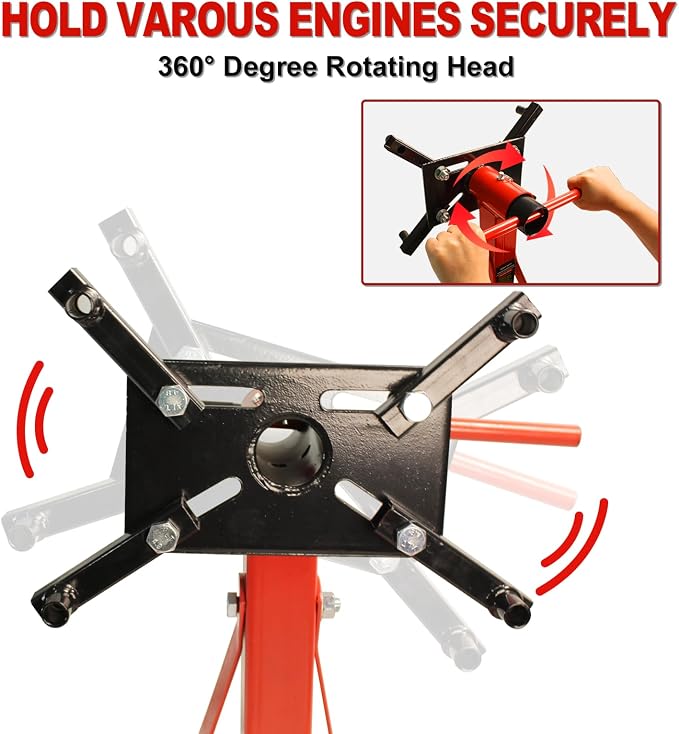Engine Stand 2000LBS Capacity, Steel Rotating Engine Stand - Image 3