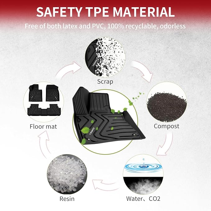 LASFIT Floor Mats for Lexus RX 2022 2021 2020 2019 2018 2017 2016 RX350 RX450h - Image 8