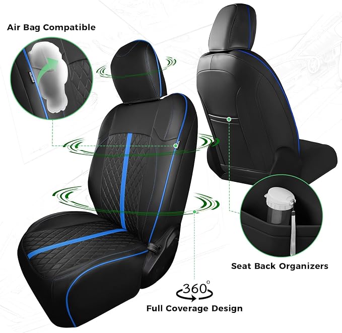 for Jeep Wrangler Seat Covers 4Door JL 2018 2019 2020 2021 2022 2023 2024 2025 - Image 3
