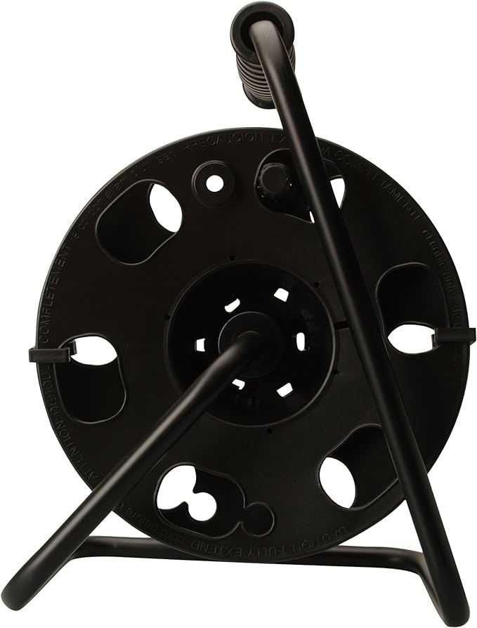 Woods Heavy Duty Metal Extension Cord Reel Stand, Holds up to 100 Ft 14/3 Cords by Woods