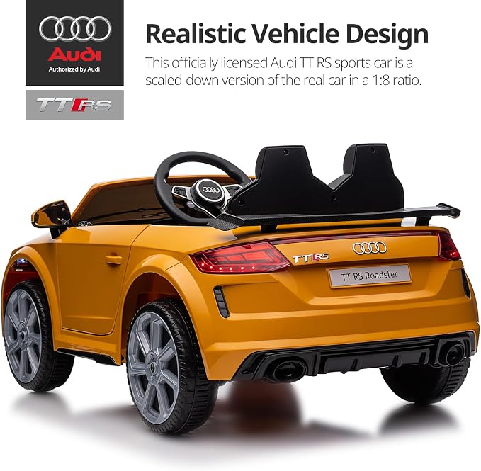 Electric Car for Kids, Licensed Audi 6V Kids Ride on Car Toy for Toddlers - Image 5