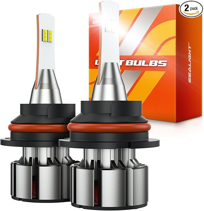 SEALIGHT 9004 Bulbs 36000LM Brighter, L2 9004 HB1 Dual Lights by SEALIGHT