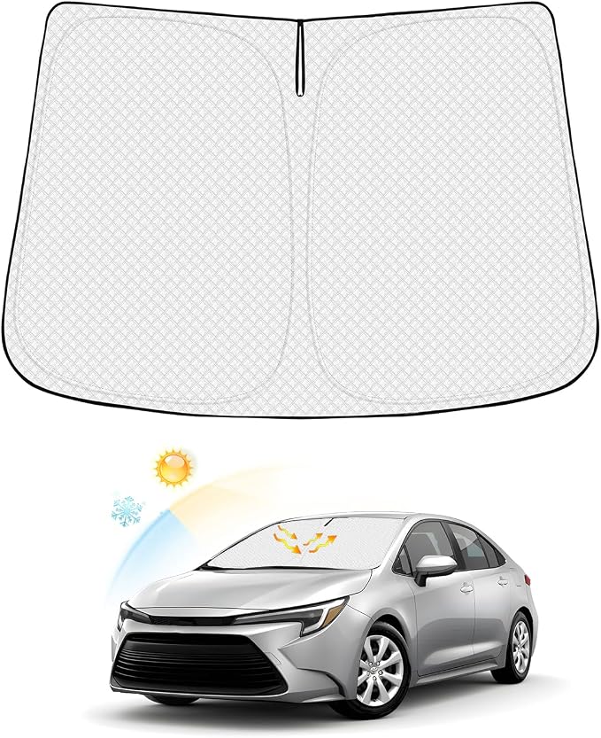 Windshield Sun Shade for Toyota Corolla 2019-2026 Accessories Thicken 6-Layer by Canvcle