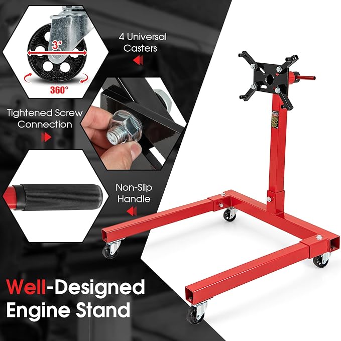 Goplus Engine Stand, 1500 LBS Motor Stand - Image 6