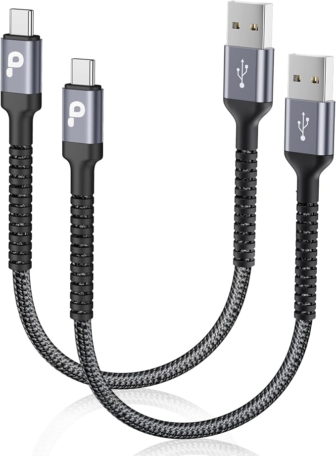 PRAKIE USB C Cable Fast Charging, Short USB Type C Charging Cord Compatible by PRAKIE