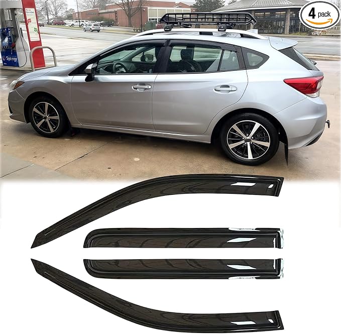 SUB26 Sunproof Waterproof Side Window Wind Deflector Window Visor fit by Puermto