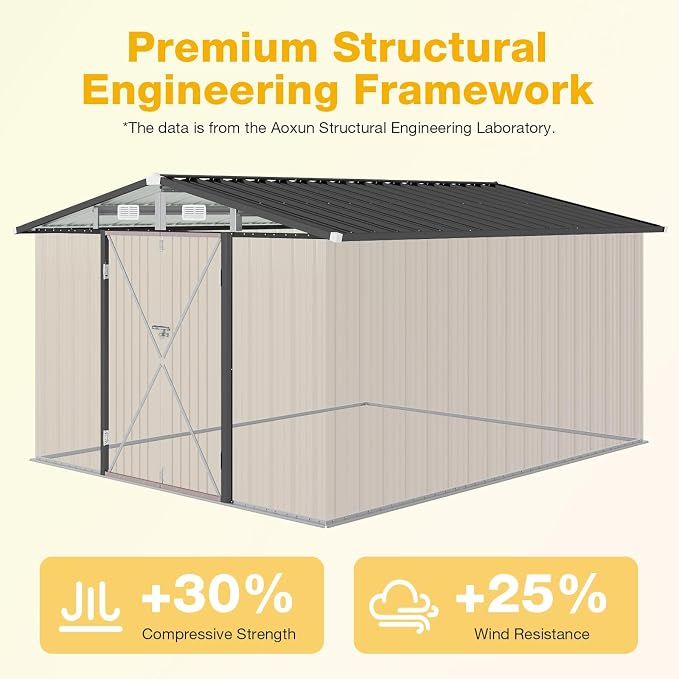10x12 FT Outdoor Storage Shed - Image 8