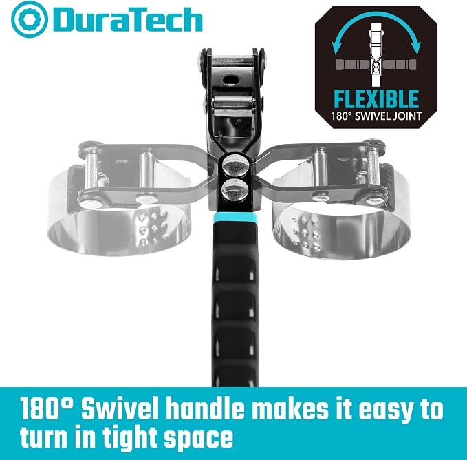 DURATECH Small Swivel Oil Filter Wrench, Oil Filter Removal Tool Fits Filters - Image 4