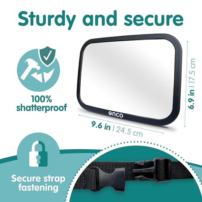 Onco Baby Car Mirror Rear Facing - Image 5