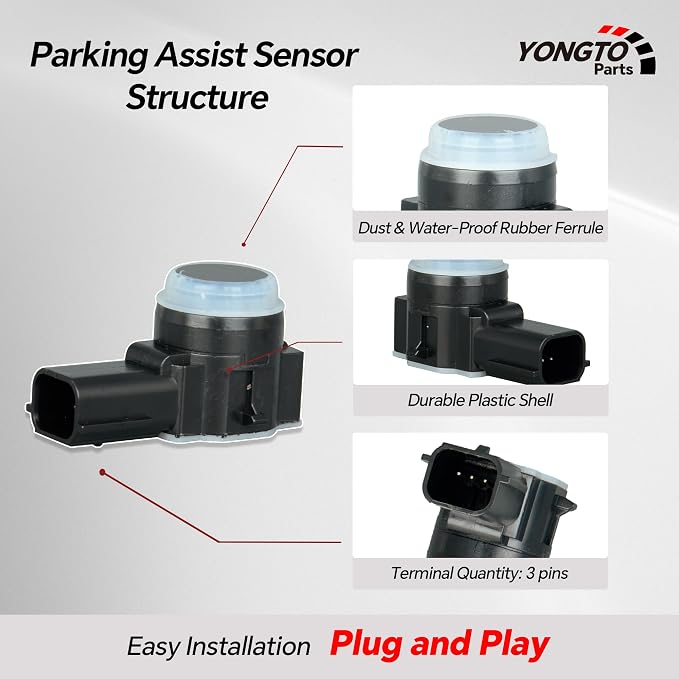 23428268 4Pcs Reverse Backup Parking Assist Sensor Compatible - Image 4