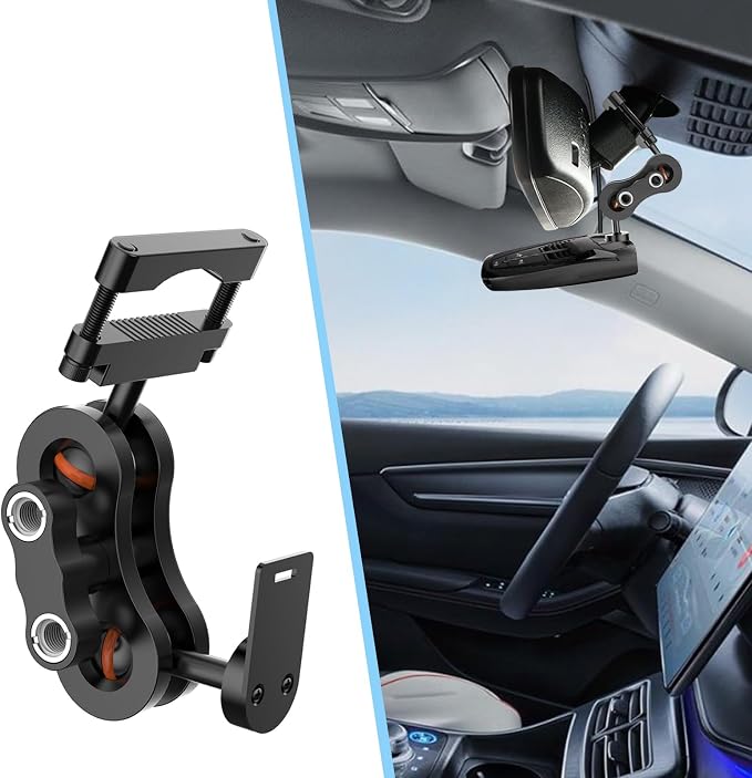 Radar Detector Rearview Mirror Rod Mounting Bracket and Radar Direct Power Cord - Image 2