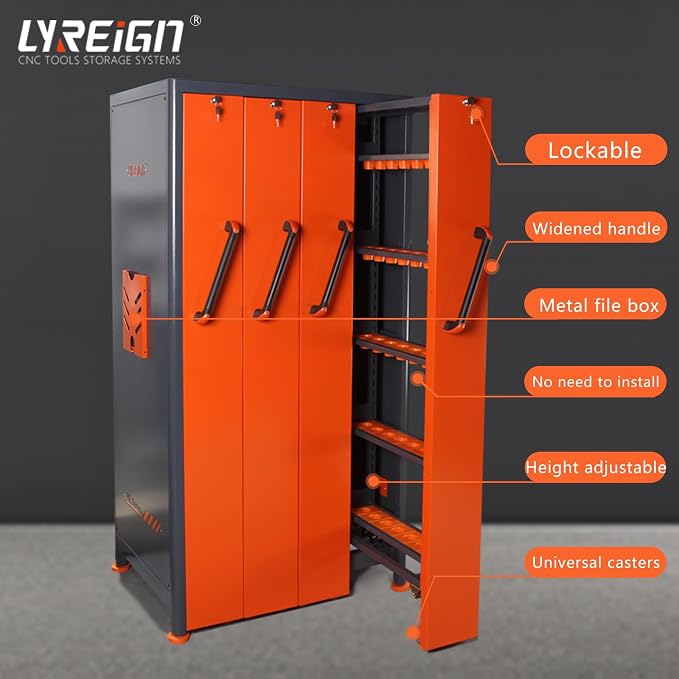 CNC Tool Holder Vertical Drawer Cabinet, Large Capacity CNC Tool Storage Cabinet - Image 3