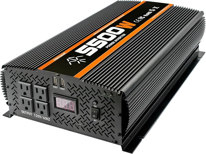 5500 Watt Inverter 5500W Inverter 12V to 110V/120V Power Inverter Truck RV by TVNIKDPOWERINVERTER