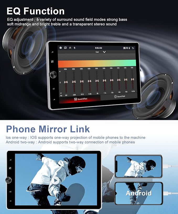 Motorized 2G+64G Single Din Radio - Image 6