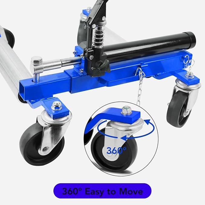 2 Pcs Car Wheel Dolly with Hydraulic Tire Jack, 1500LBS Capacity Trailer Dolly - Image 4