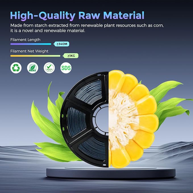FLASHFORGE PLA Filament 1.75mm +/- 0.02mm Burnt Titanium, Color Changeable 3D - Image 6