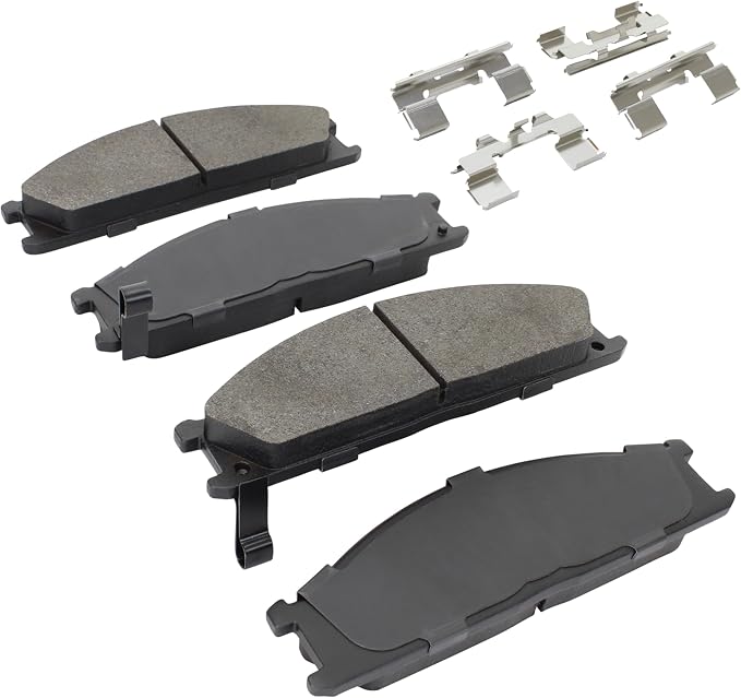 Premium Semi-Metallic Front Brake Pads Compatible - Image 2