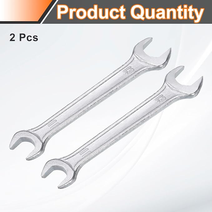 HARFINGTON 2pcs Double Open End Wrench 11mm x 13mm Metric 15 Degree Offset - Image 3
