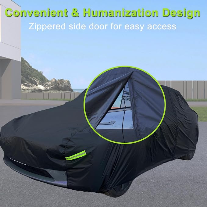 Car Cover Custom Fit for Tesla Model Y, Waterproof All Weather Full Exterior - Image 4