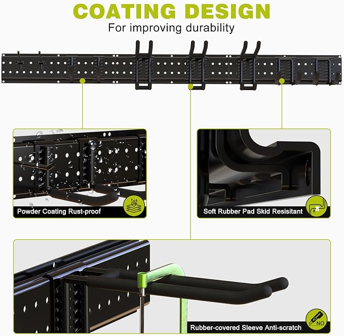 Garage Tool Organizer Wall Mount 49.5inch - Image 6