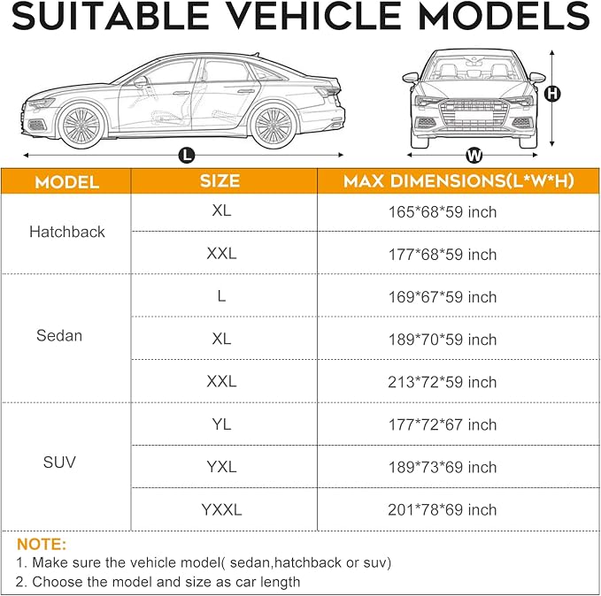 Sedan Car Cover Waterproof All Weather - Image 2