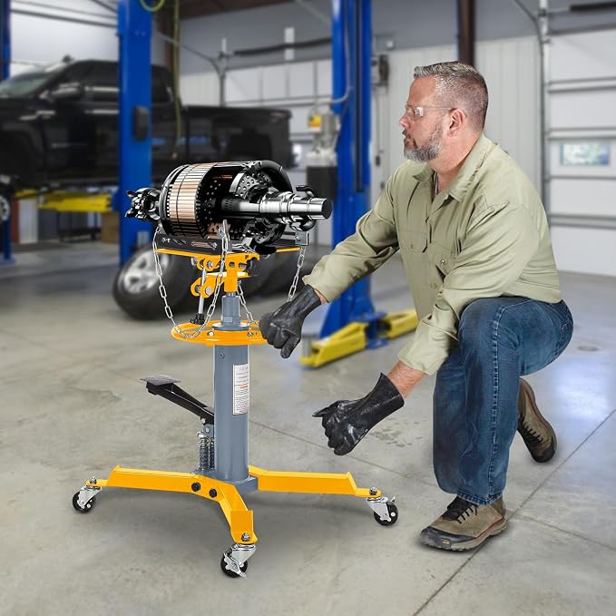 Dual Plunger Hydraulic Transmission Jack 1322lbs Capacity, 33.5"-69" High Lift - Image 8