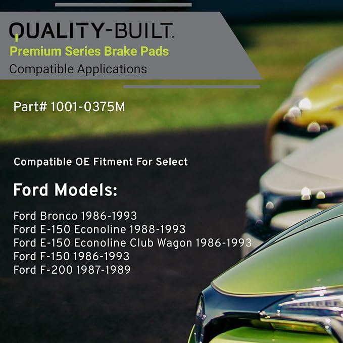 Premium Semi-Metallic Front Brake Pads Compatible - Image 3