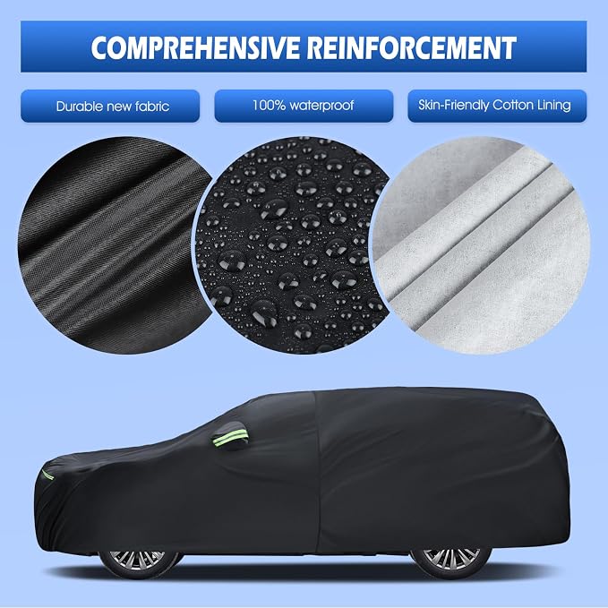 Car Cover Custom Fit for Toyota Highlander 2001-2025, Migaven Waterproof Full - Image 3