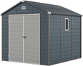 YITAHOME 8x9 FT Outdoor Storage Shed w/o Floor, All-Weather Plastic Shed by YITAHOME