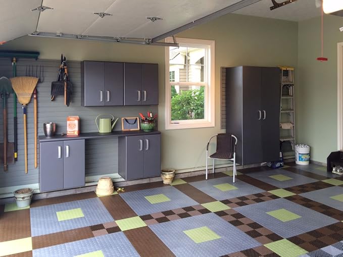 Big Floors RaceDeck CircleTrac, Interlocking Non-Slip Garage Flooring Tile - Image 2