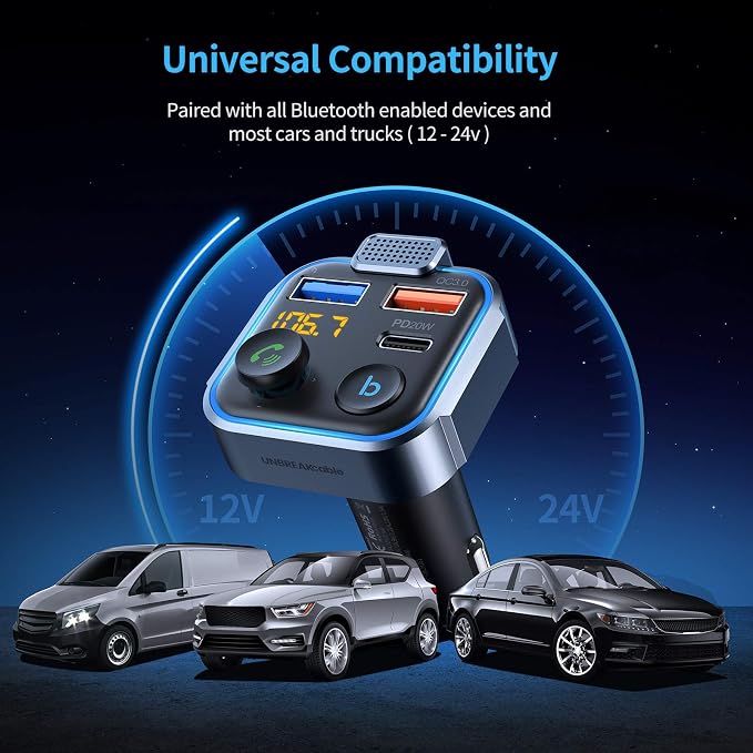UNBREAKcable Bluetooth 5.3 FM Transmitter - Image 5