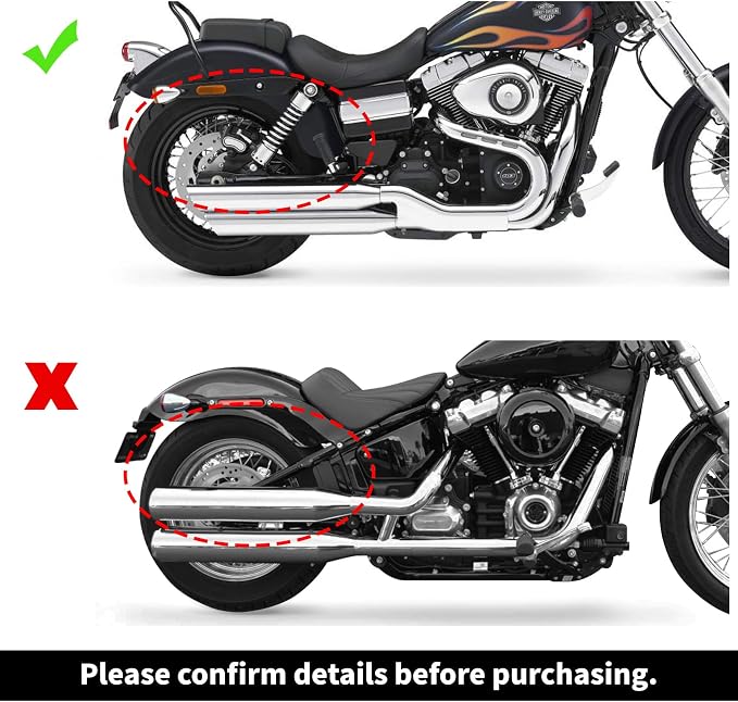 XFMT Motorcycle Hard Saddle bags Trunk W/Conversion Bracket Mount Kit Fit - Image 6
