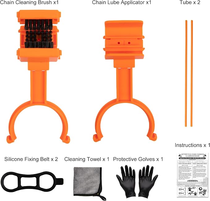 Motorcycle Chain Cleaning Kit Chain Oiler Chain Lube Tool - Image 2