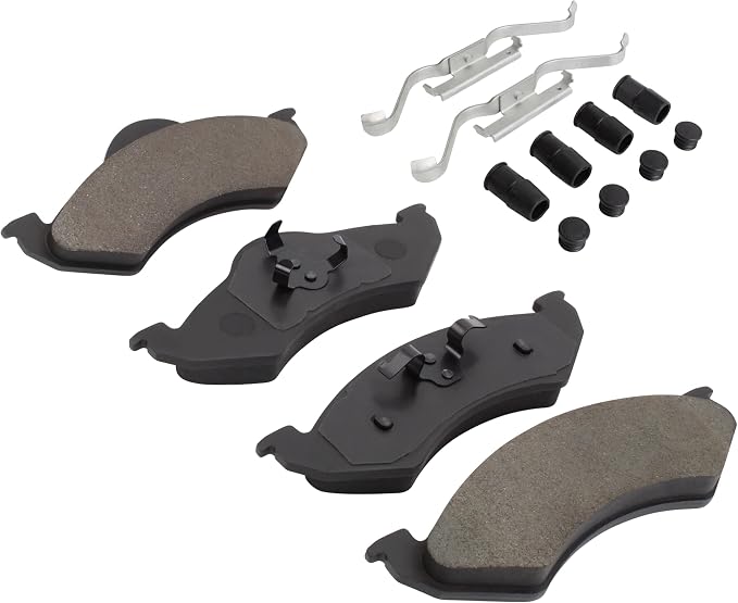 Premium Semi-Metallic Front Brake Pads Compatible - Image 2