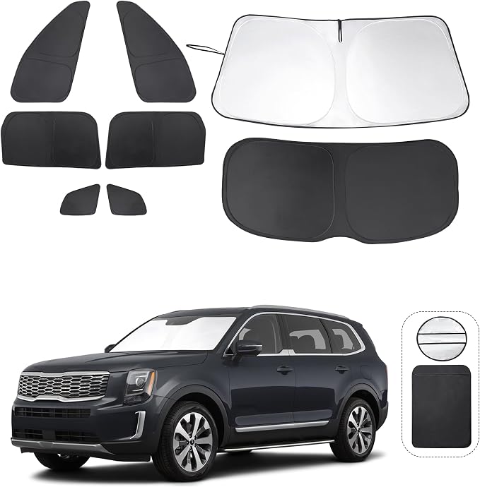 TINGLU Window Shades for Kia Telluride 2020 2021 2022 2023 2024 2025 by TINGLU