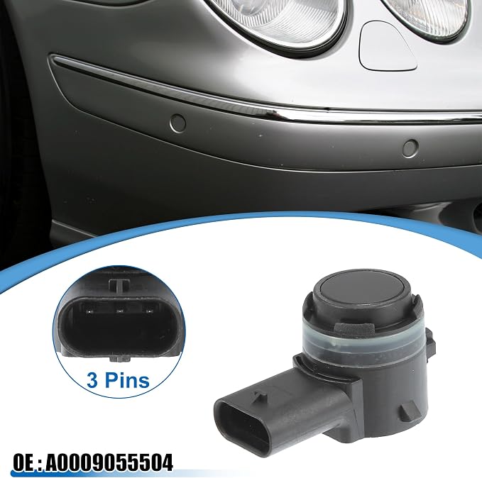 X AUTOHAUX 4 Pcs No.A0009055504 Car Bumper PDC Backup Parking Reverse Assist - Image 2