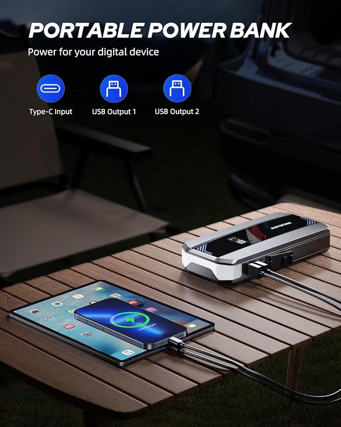 AUTOONE Car Jump Starter 5800A Battery Booster, Portable Battery Pack - Image 6