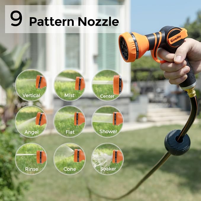 Giraffe Tools AW40 Retractable Hose Reel 5/8" x 90 ft Wall Mounted Garden Hose - Image 4