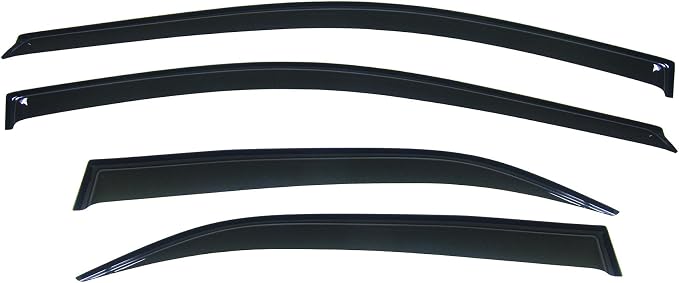 Wind Deflector Compatible with 2007-2011 Toyota Camry Sedan Smoke Sun/Rain - Image 2