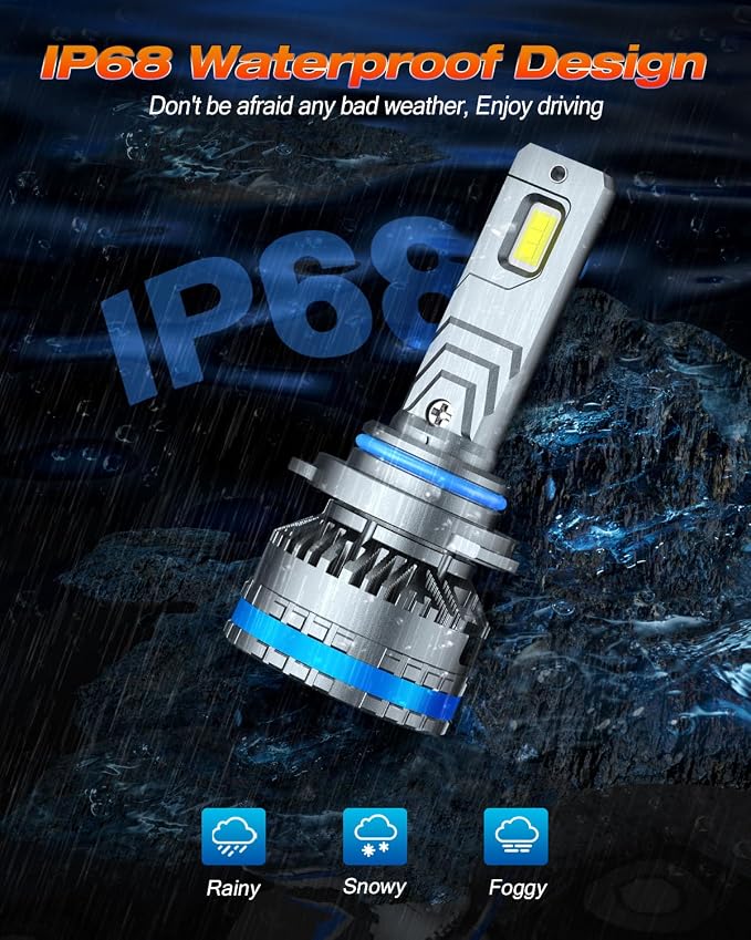 FAHREN 9005 9006 Fog Light Bulbs, 2025 Upgraded 240W 10, 0000LM Lighting Bulb - Image 6