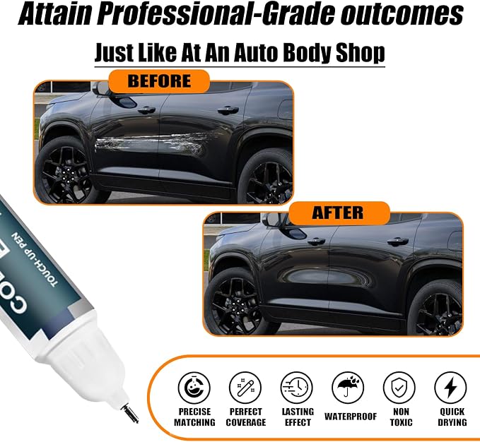 Mosaic Black Metallic Touch Up Paint Compatible - Image 2