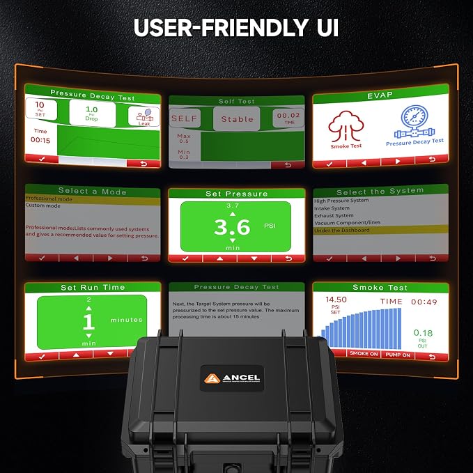 ANCEL L8000 Automotive Smoke Machine | Dual Mode Diagnostic Leak Tester - Image 5